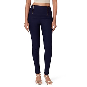 miss chase women39s dark grey solid slim fit high waist jeggings with zipper