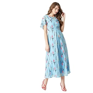 Miss Chase Womens Denim a-line Dress