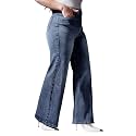 Miss Chase A+ Women's Wide-Leg High Rise Regular-Length Stretchable Denim Jeans