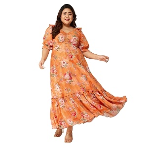 Miss Chase A Womens Floral Wrap Chiffon
