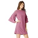 Miss Chase Women39s Georgette Ruffled a-line Dress