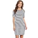 Miss Chase Women39s Grey and White Round