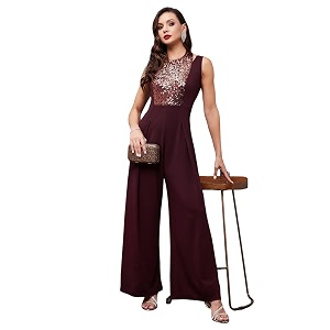 miss chase women39s keyhole neck regular sleeve regular length jumpsuit with pockets