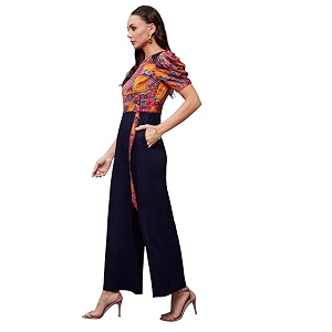 miss chase women39s keyhole neck regular sleeve regular length jumpsuit with pockets