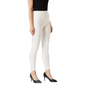 Miss Chase Womens Maroon Solid Skinny High