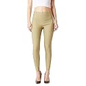 Miss Chase Women39s Maroon Solid Skinny High