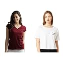 Miss Chase Women39s Maroon Super Soft V-Neck