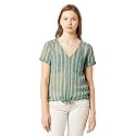 Miss Chase Women39s Mint And Grey V-Neck