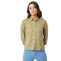 Miss Chase Women39s Multicolored-Base Olive Green Collared