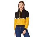 Miss Chase Women39s Multicolour Hooded Colour-Block Sweatshirt