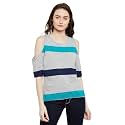 Miss Chase Women39s Multicoloured Round Neck Short