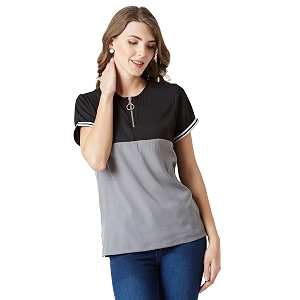 Miss Chase Womens Mustard Yellow Flared Crop