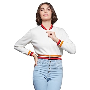 Miss Chase Womens Off White V-Neck Full