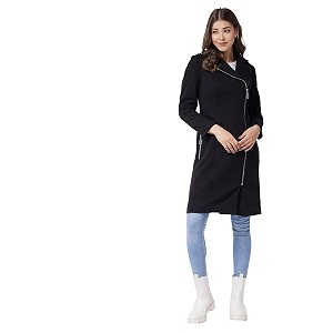 Miss Chase Womens Polyester Knee Length V-Neck