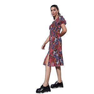 miss chase women39s round neck cap sleeves lace knee -long skater dress