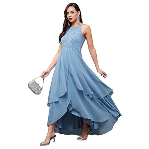 miss chase women39s round neck sleeve embellished fit flare maxi dress