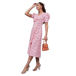 miss chase women39s round neck sleeveless polyester ruffled knee- length dress