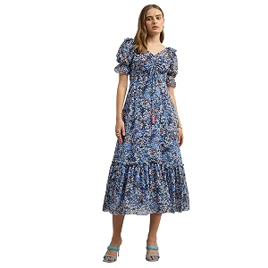 miss chase women39s round neck cap sleeves lace knee -long skater dress