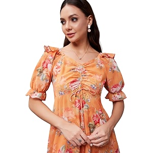 miss chase women39s round neck cap sleeves lace knee -long skater dress
