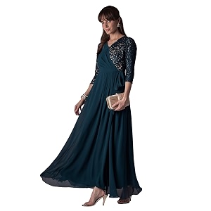 miss chase women39s round neck cap sleeves lace knee -long skater dress
