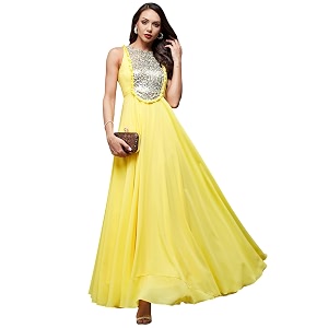 miss chase women39s round neck sleeve embellished fit flare maxi dress
