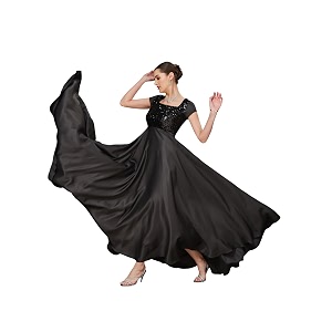 miss chase women39s round neck sleeve embellished fit flare maxi dress