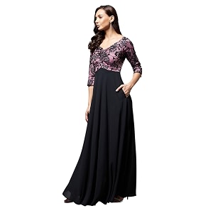 miss chase women39s round neck cap sleeves lace knee -long skater dress