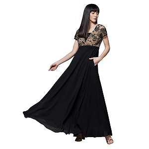 miss chase women39s round neck cap sleeves lace knee -long skater dress