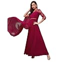 Miss Chase Women's Round Neck Cap Sleeves Lace Knee -Long Skater Dress