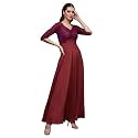 Miss Chase Women's Round Neck Cap Sleeves Lace Knee -Long Skater Dress
