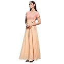 Miss Chase Women's Round Neck Cap Sleeves Lace Knee -Long Skater Dress