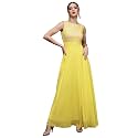 Miss Chase Women's Round Neck Cap Sleeves Lace Knee -Long Skater Dress