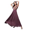 Miss Chase Women's Round Neck Cap Sleeves Lace Knee -Long Skater Dress
