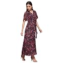 Miss Chase Women's Round Neck Cap Sleeves Lace Knee -Long Skater Dress