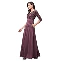 Miss Chase Women's Round Neck Cap Sleeves Lace Knee -Long Skater Dress