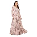Miss Chase Women's Round Neck Cap Sleeves Lace Knee -Long Skater Dress