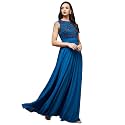 Miss Chase Women's Round Neck Cap Sleeves Lace Knee -Long Skater Dress