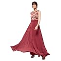Miss Chase Women's Round Neck Cap Sleeves Lace Knee -Long Skater Dress