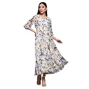 Miss Chase Women's Round Neck Cap Sleeves Lace Knee -Long Skater Dress