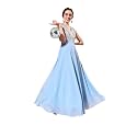 Miss Chase Women's Round Neck Sleeve Embellished Fit Flare Maxi Dress