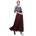 Miss Chase Women's Round Neck Cap Sleeves Lace Knee -Long Skater Dress