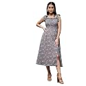 Miss Chase Women's Round Neck Cap Sleeves Lace Knee -Long Skater Dress