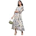 Miss Chase Women's Round Neck Cap Sleeves Lace Knee -Long Skater Dress