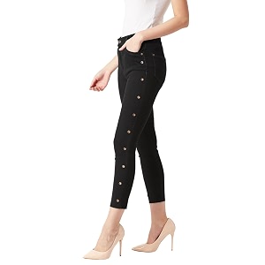 Miss Chase Womens Skinny High Rise Cropped