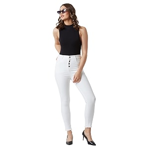 Miss Chase Womens Skinny High Rise Cropped