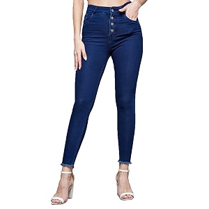 Miss Chase Womens Skinny High Rise Solid