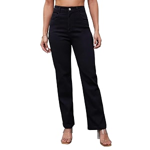 Miss Chase Womens Straight High Rise Stretchable