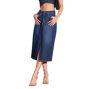 Miss Chase Womens Straight-Fit High-Rise Stretchable Denim