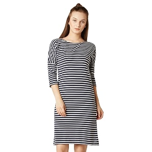 Miss Chase Womens Striped Cotton Shift Dress
