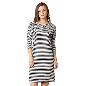 Miss Chase Womens Striped Cotton Shift Dress